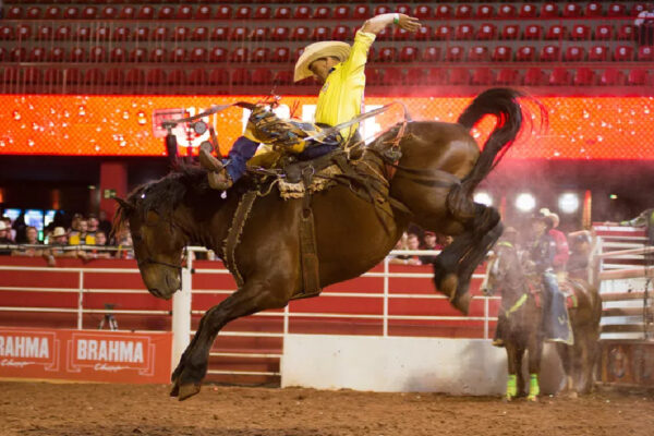 Rodeio em cavalos no estilo cutiano começou em Barretos 2017 — Foto: Érico Andrade/G1