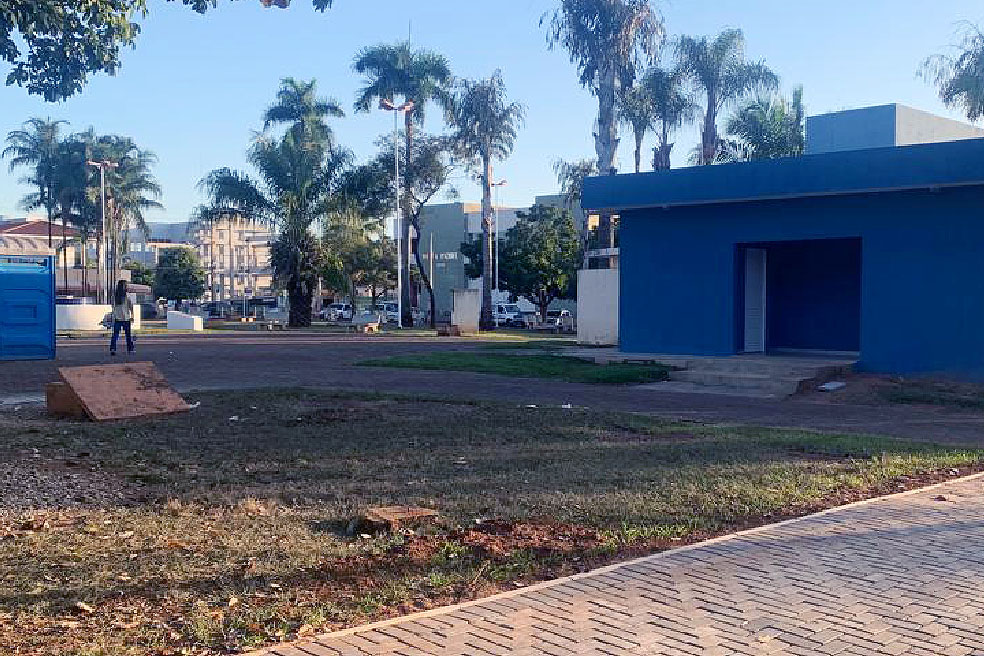 Obra na praça São João começou em abril de 2020