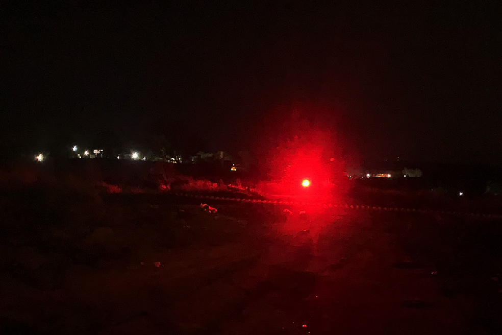 Local preservado pelo PM até a chegada da perícia