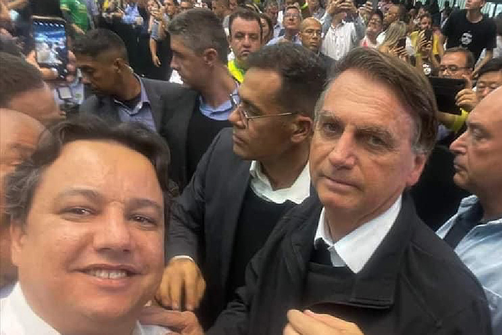 Prefeito Marcio Miguel em encontro com Bolsonaro e Tarcísio