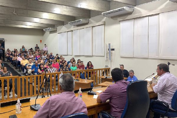 Vereadores na audiência pública