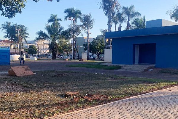 Obra na praça São João começou em abril de 2020